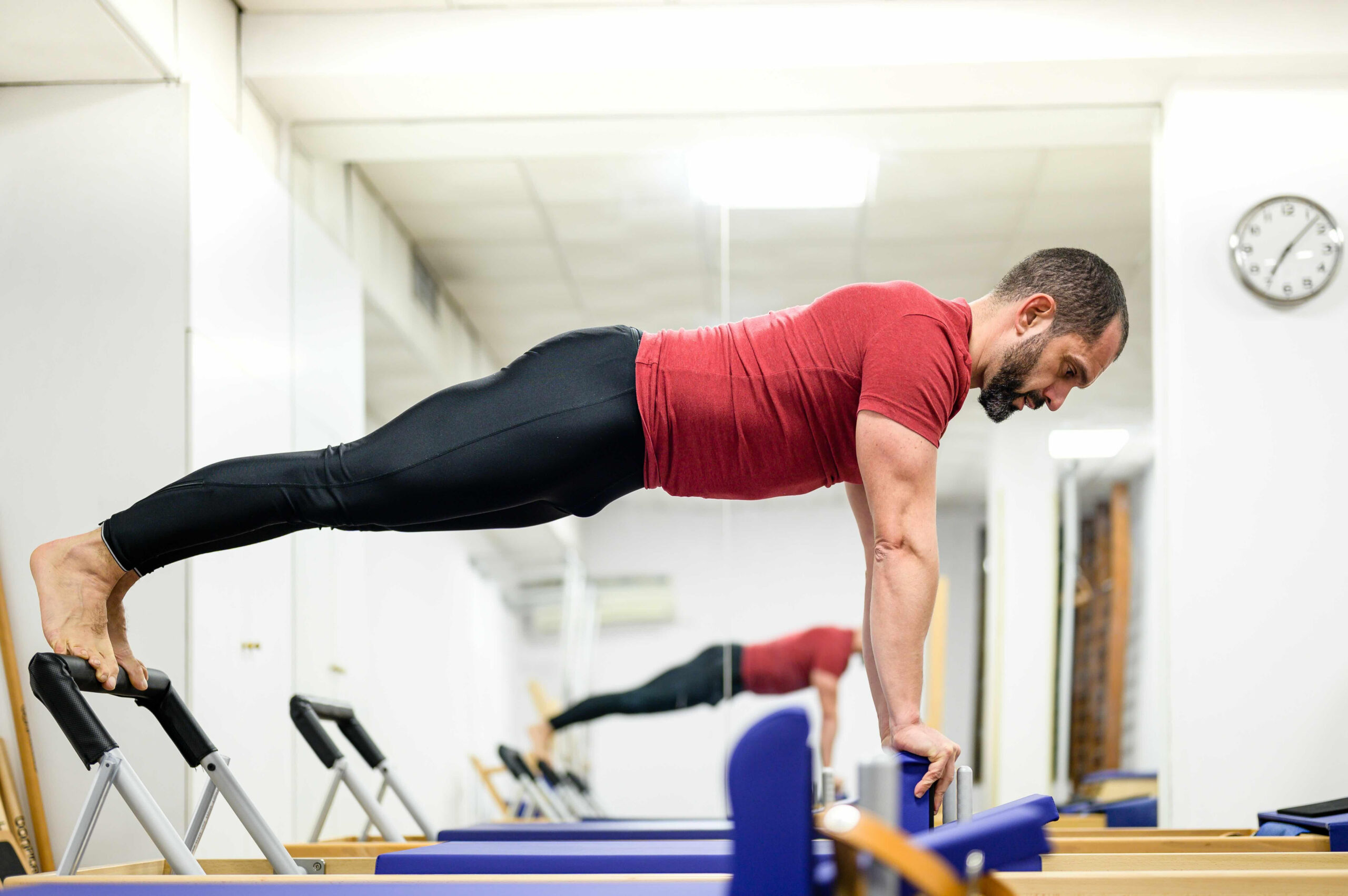 Aula de Pilates Clássico no Shift Studio em Lisboa.